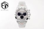 EW Factory ROLEX Daytona 40*12.4MM Cerachrom Ice Blue 904L Steel Watch